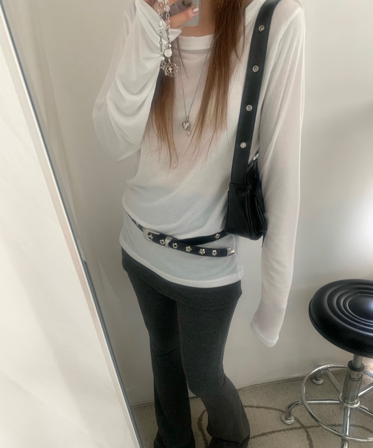 テンシャルルーズ長袖Tシャツ IVORY