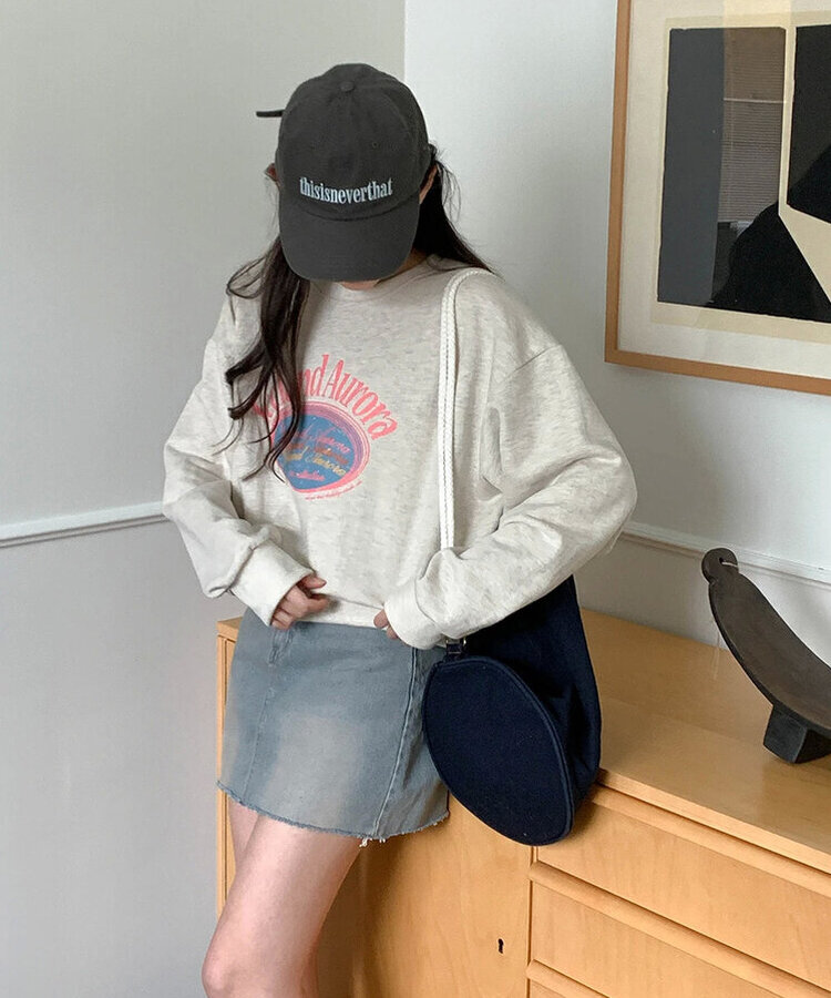 ランズデニムミニスカート LIGHT DENIM