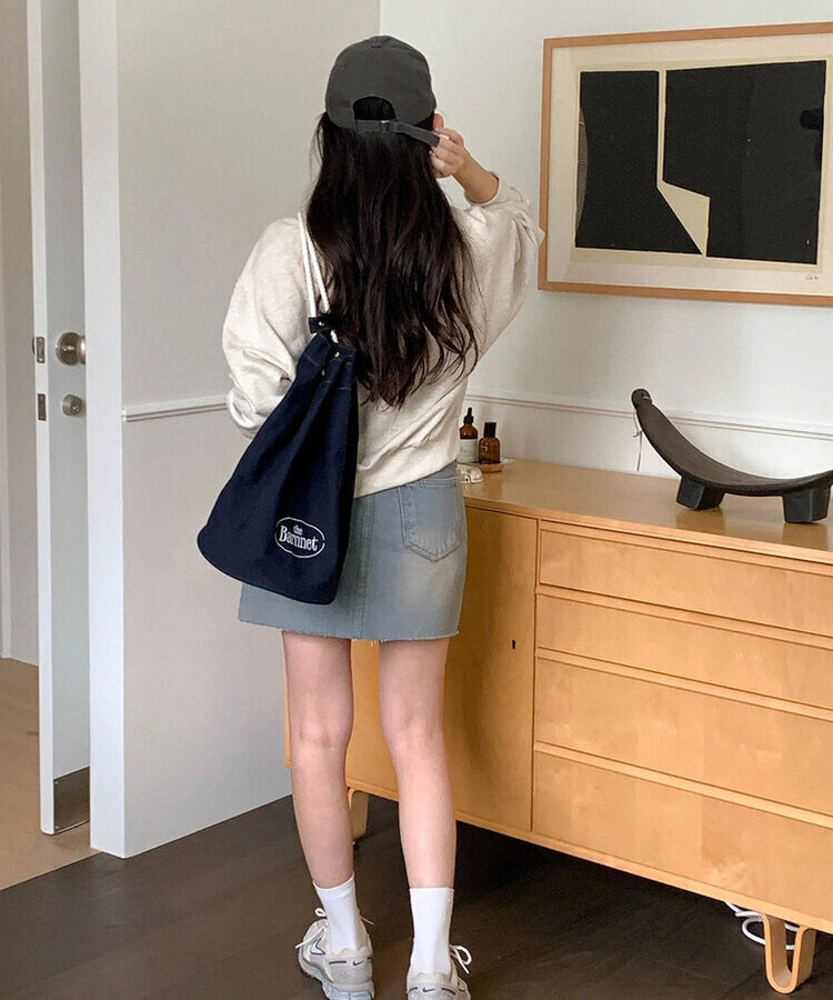 ランズデニムミニスカート LIGHT DENIM