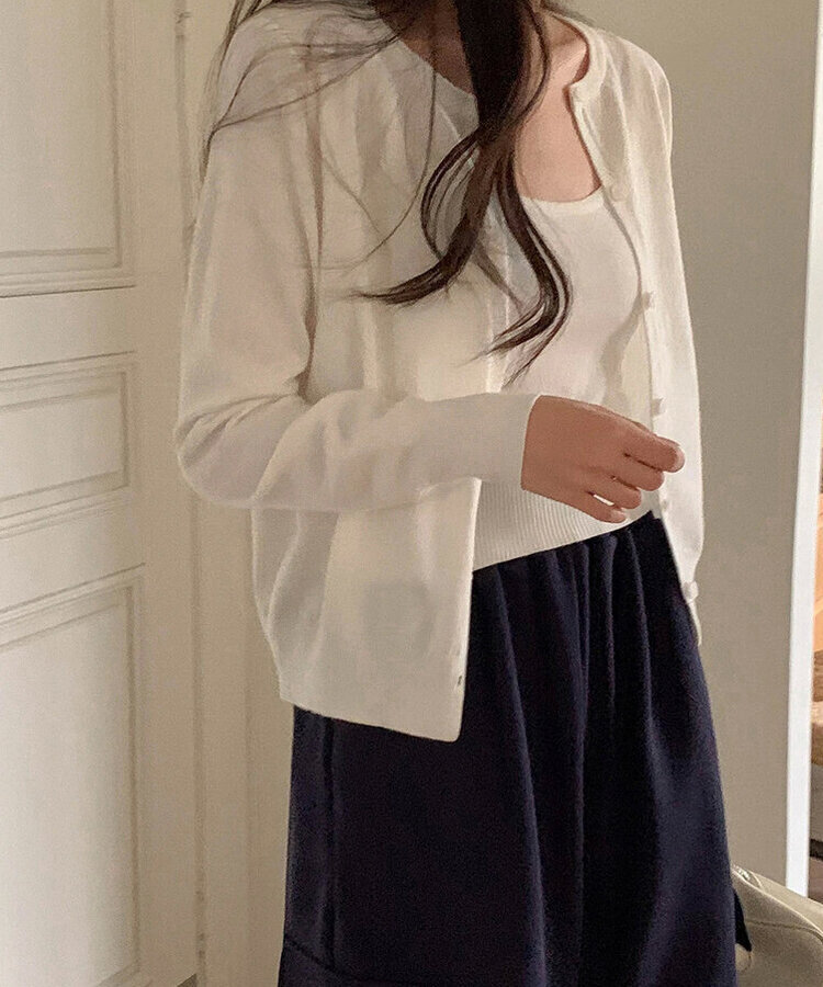 【SET】キャミソール カーディガン(5color) IVORY