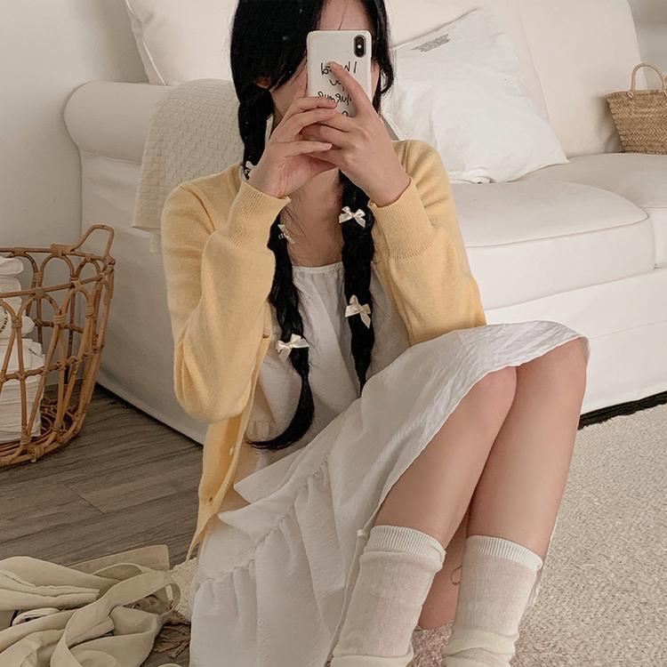 レイヤードティアードリボンワンピース IVORY