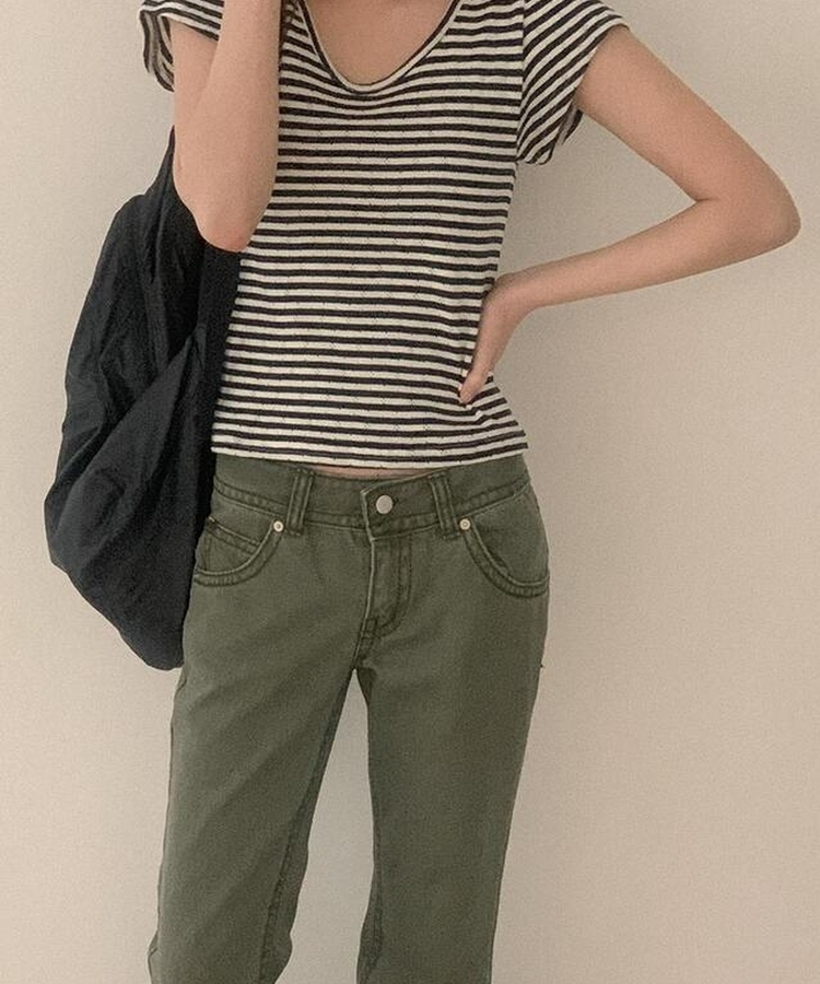 ブーツカットウォッシングパンツ KHAKI