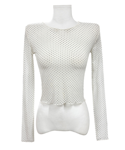 ドットレイヤードシースルー長袖Tシャツ