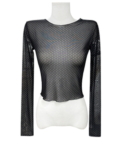 ドットレイヤードシースルー長袖Tシャツ