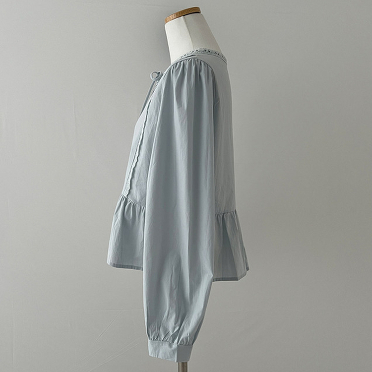 리디 리본 레이스 캉캉 블라우스