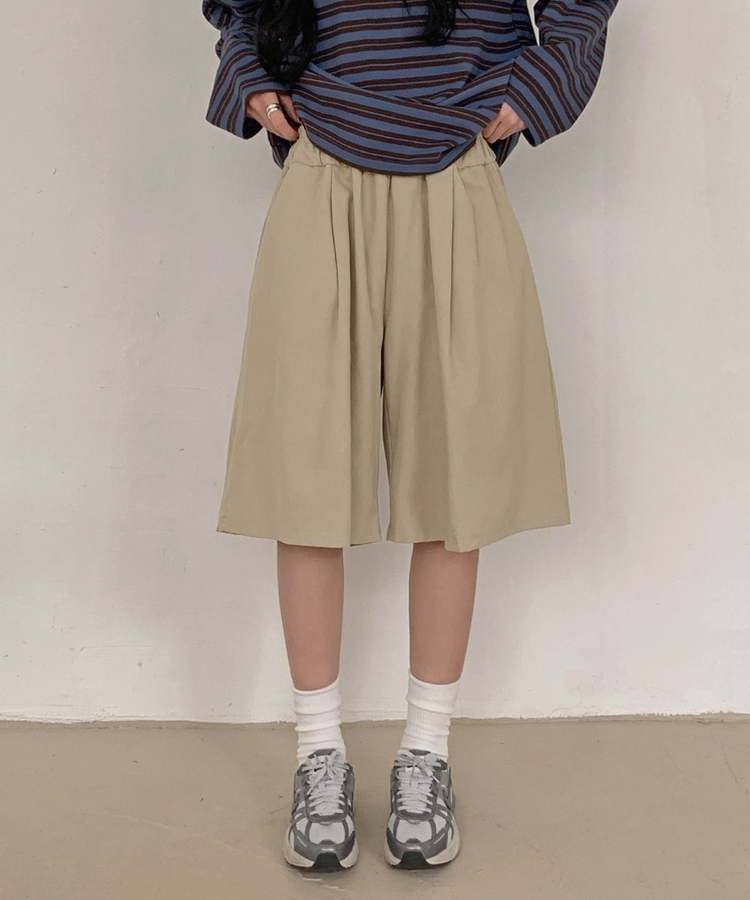 バミューダバンディングパンツ BEIGE