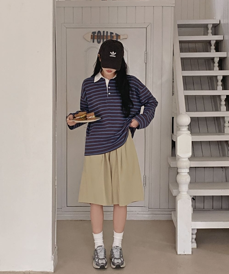 バミューダバンディングパンツ BEIGE