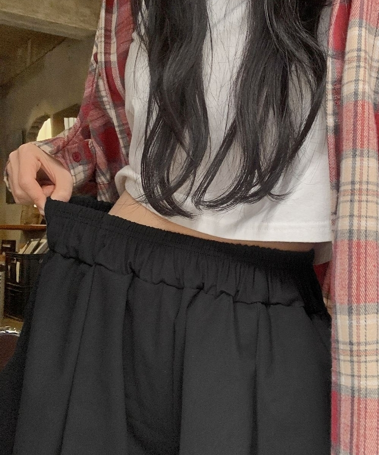 バミューダバンディングパンツ BLACK