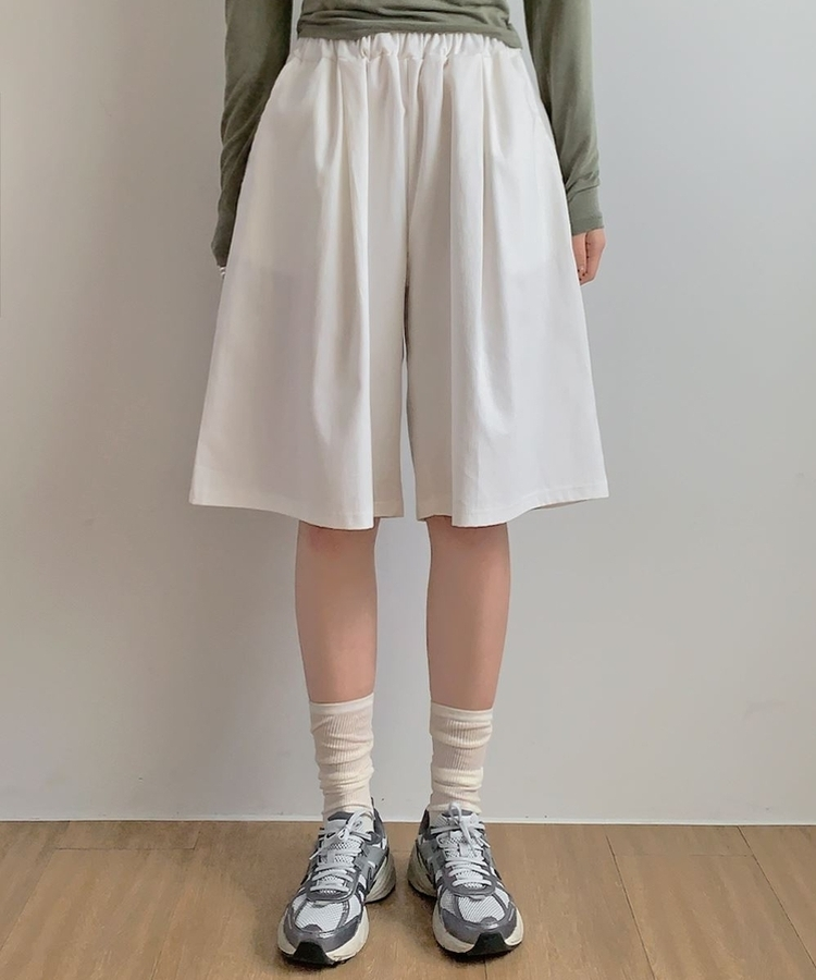 バミューダバンディングパンツ IVORY