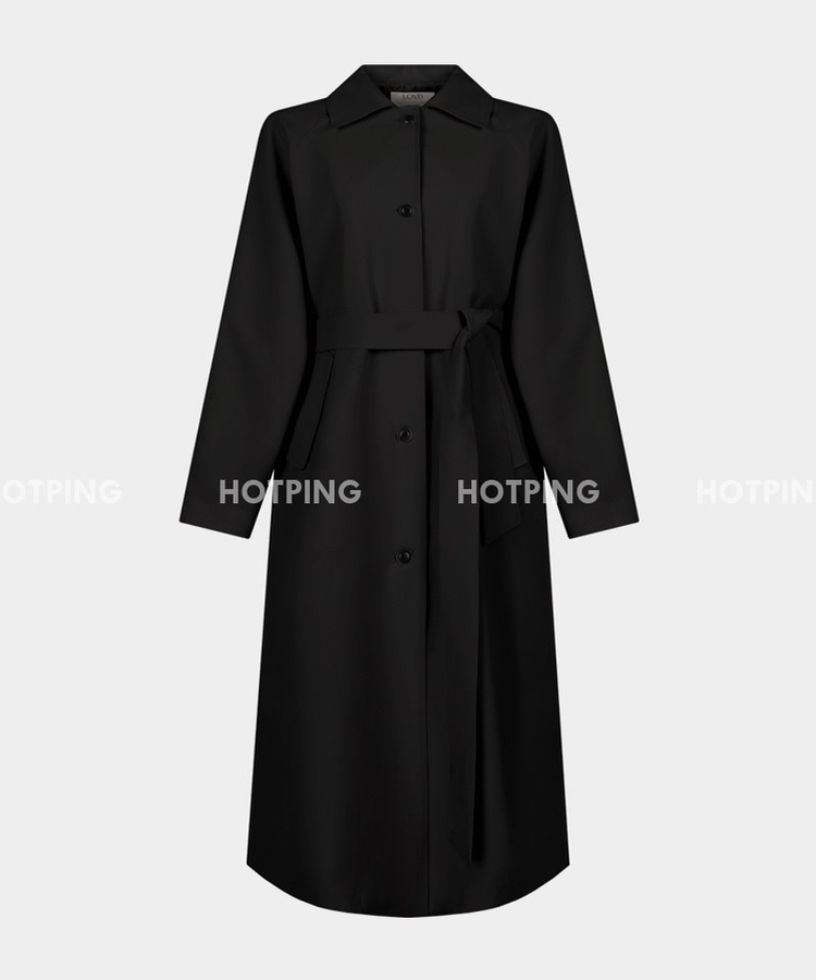 ピンタックロングトレンチコート