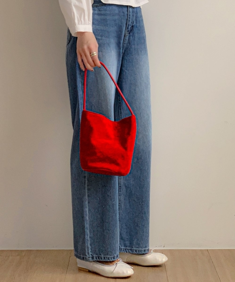 ウォッシングワイドデニムパンツ LIGHT DENIM