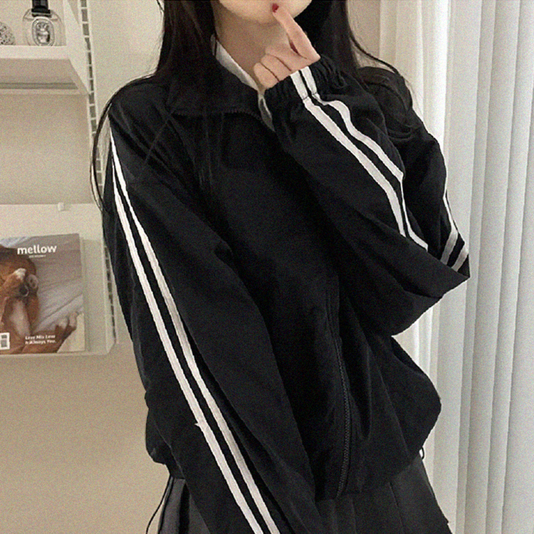 ストリングラインウィンドブレーカー(7color) BLACK