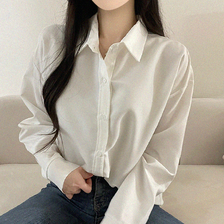 ベーシックシャツブラウス(5color) IVORY