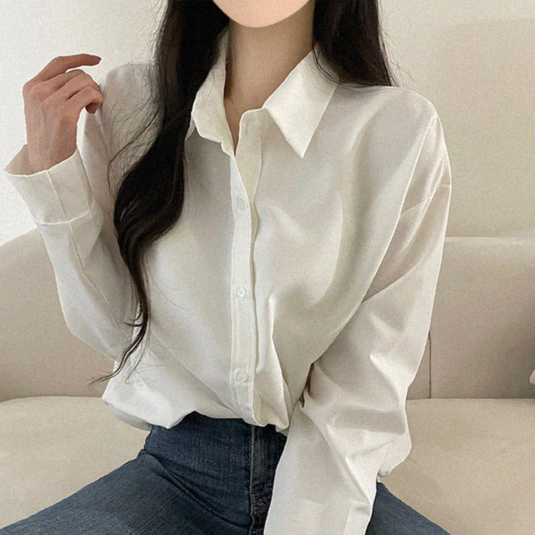ベーシックシャツブラウス(5color) IVORY