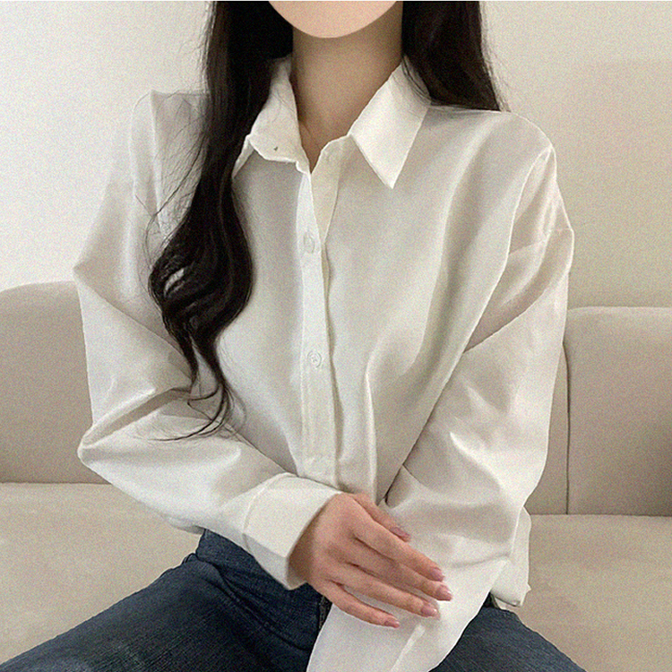 ベーシックシャツブラウス(5color) IVORY