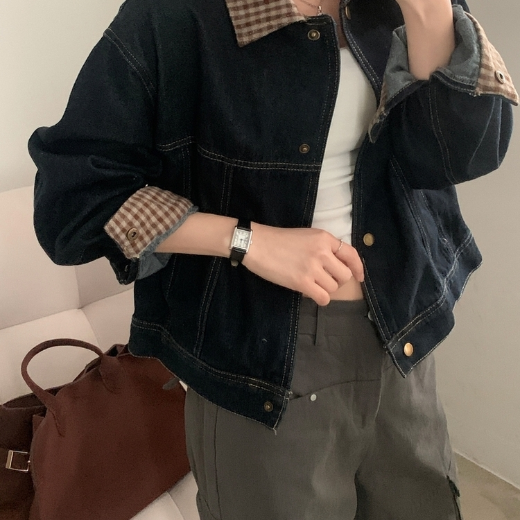 ェックポイントデニムジャケット DARK DENIM