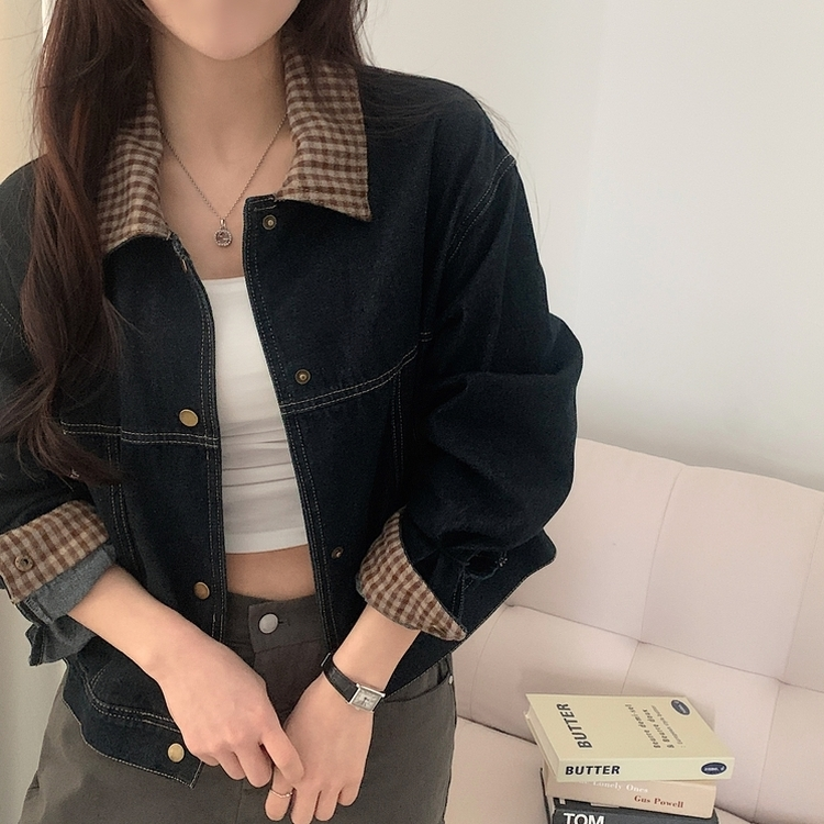 ェックポイントデニムジャケット DARK DENIM