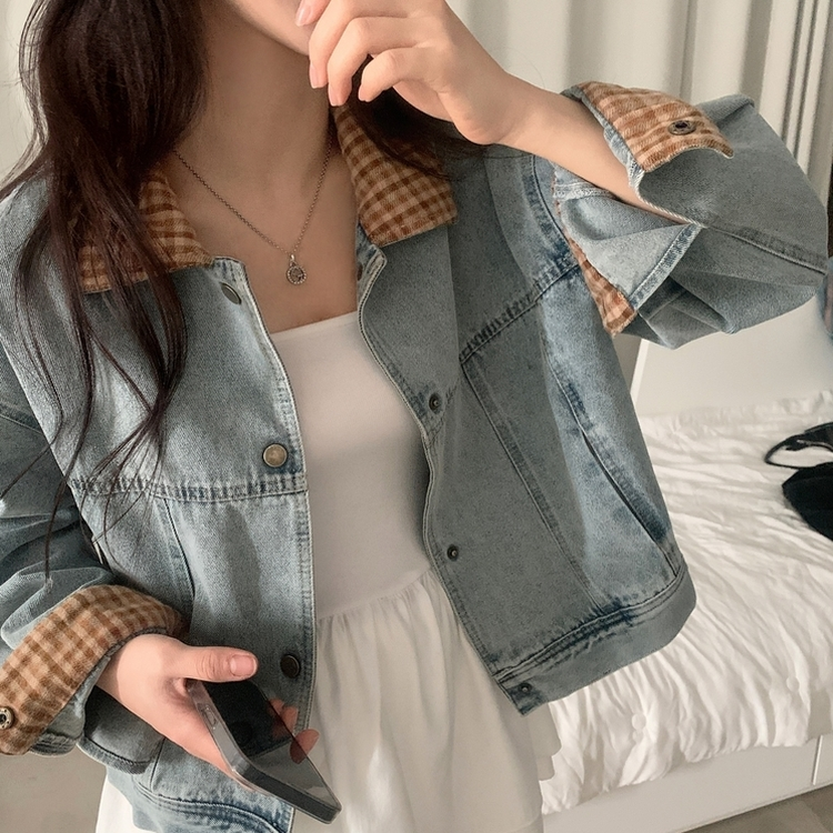 ェックポイントデニムジャケット LIGHT DENIM