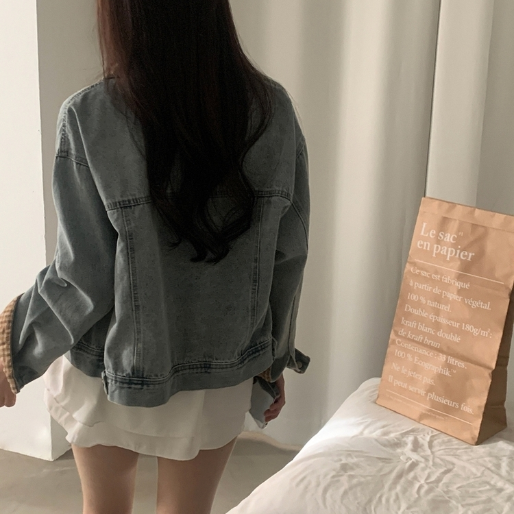 ェックポイントデニムジャケット LIGHT DENIM