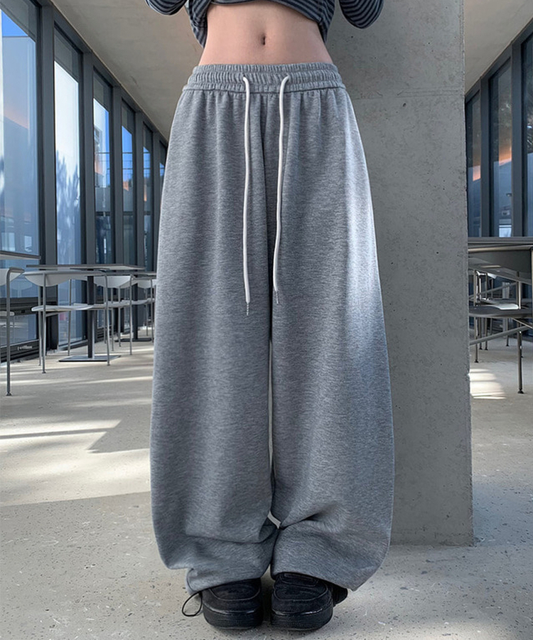スリットワイドトレーニングパンツ(5color) GREY