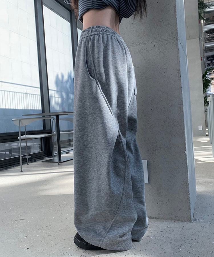スリットワイドトレーニングパンツ(5color) GREY