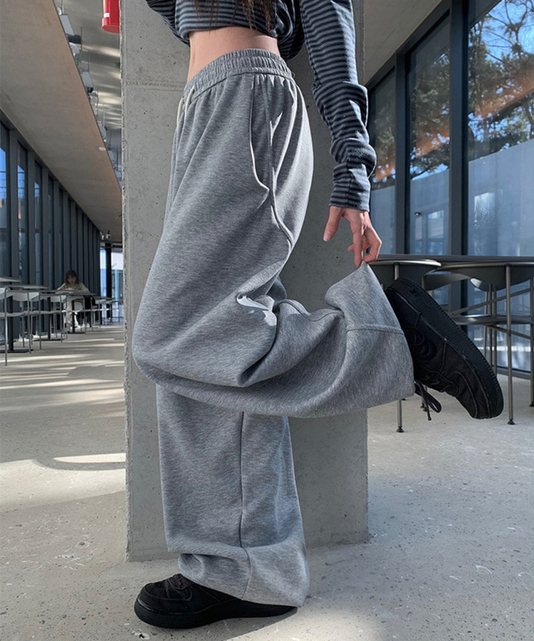 スリットワイドトレーニングパンツ(5color) GREY