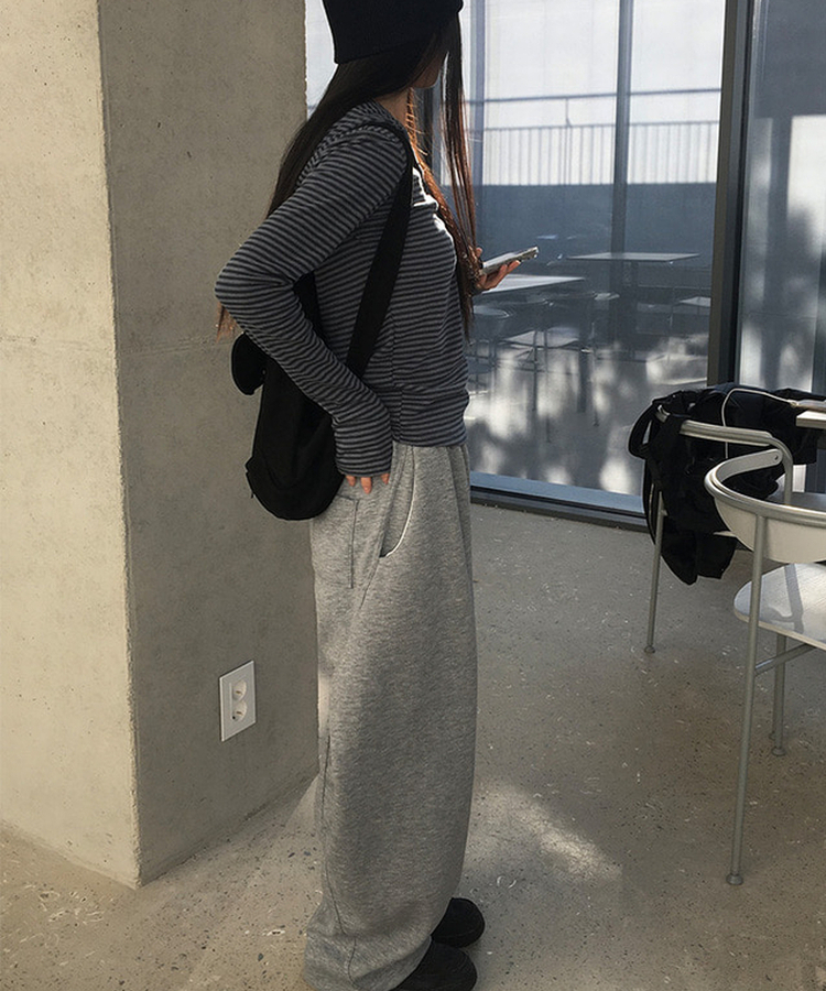 スリットワイドトレーニングパンツ(5color) GREY