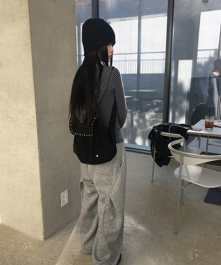 スリットワイドトレーニングパンツ(5color) GREY