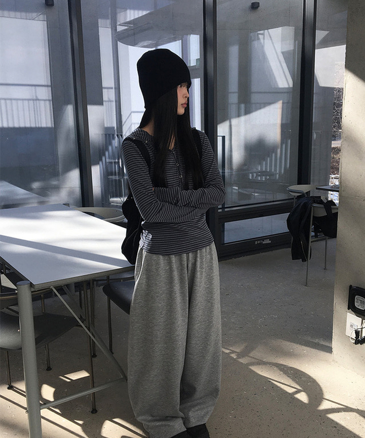 スリットワイドトレーニングパンツ(5color) GREY