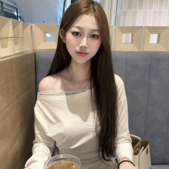 長袖Tシャツ オープンレースTシャツ IVORY