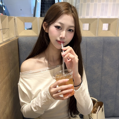 長袖Tシャツ オープンレースTシャツ IVORY