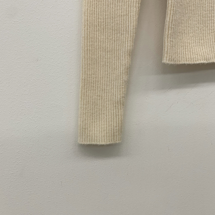 セミクロップスリットニットカーディガン(5color)