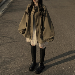 ストリングバルーンジャケット KHAKI