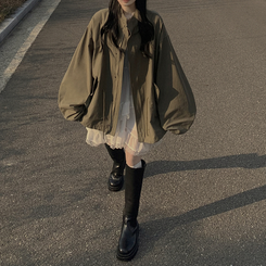 ストリングバルーンジャケット KHAKI