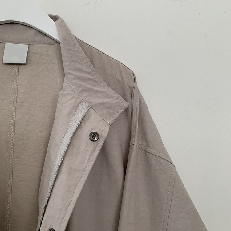 보호본능 귀여운 빈티지 스트링 야상 벌룬자켓 아방핏 봄점퍼 빅사이즈 모리걸룩