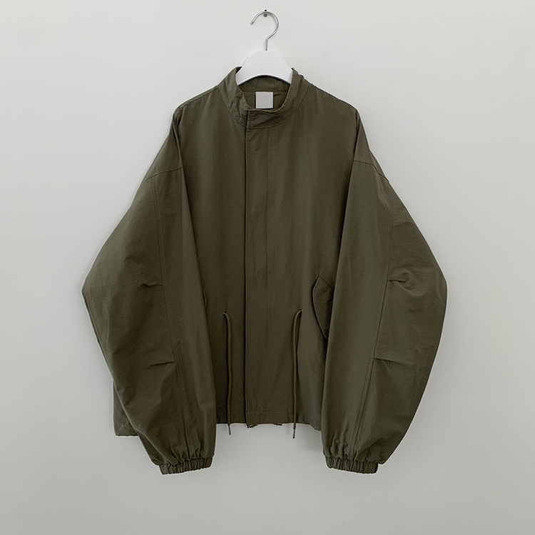 보호본능 귀여운 빈티지 스트링 야상 벌룬자켓 아방핏 봄점퍼 빅사이즈 모리걸룩