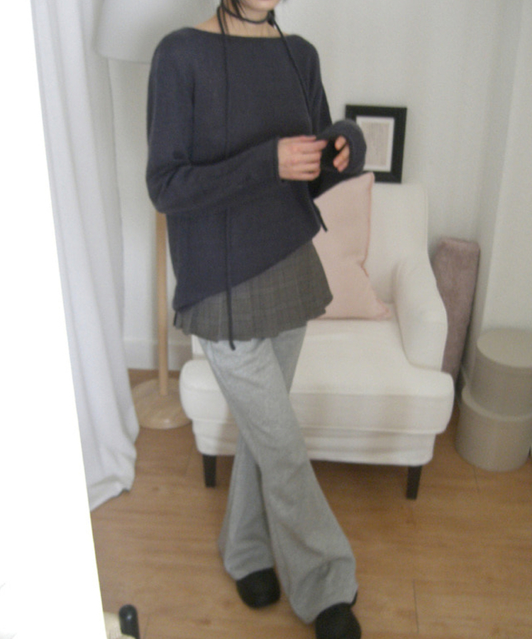 ブーツカットトレーニングパンツ GRAY