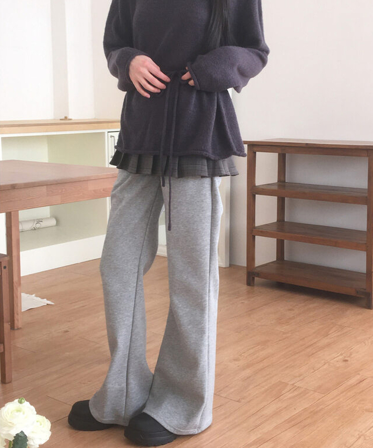 ブーツカットトレーニングパンツ GRAY