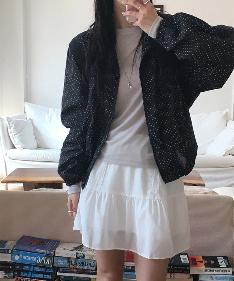 ドットフードジャンパー BLACK
