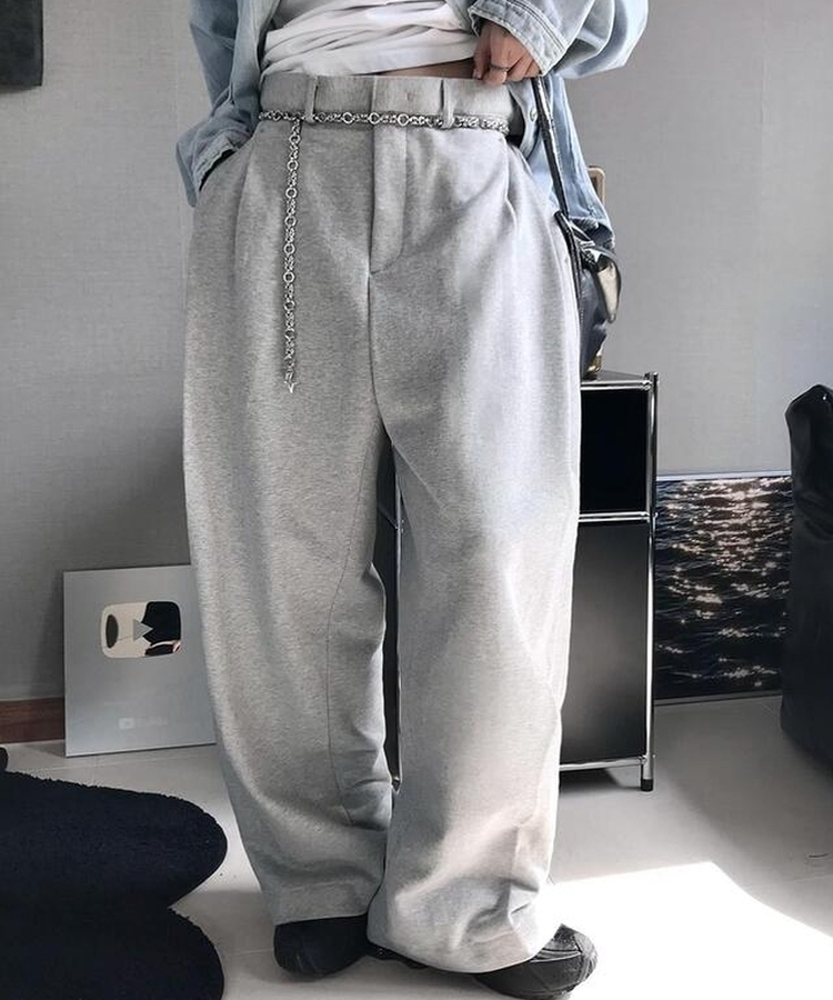 トレーニングピンタックスラックス GREY
