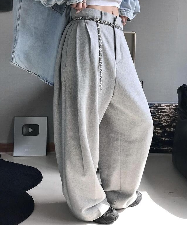 トレーニングピンタックスラックス GREY