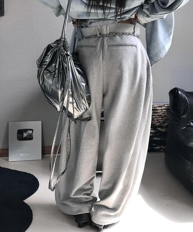 トレーニングピンタックスラックス GREY