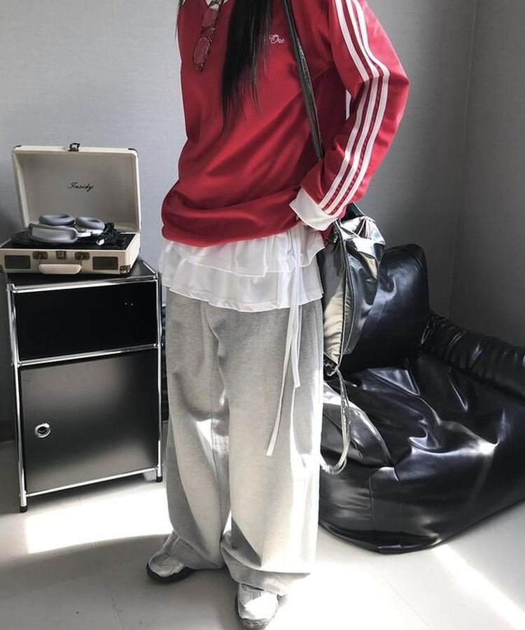 トレーニングピンタックスラックス GREY