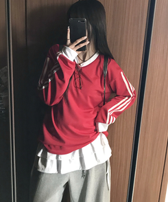 フリルレイヤードTシャツ IVORY