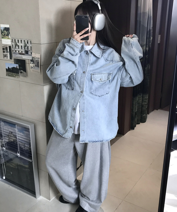 ウォッシングデニムジャケット LIGHT DENIM