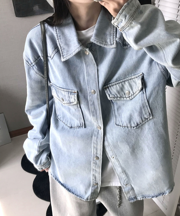 ウォッシングデニムジャケット LIGHT DENIM