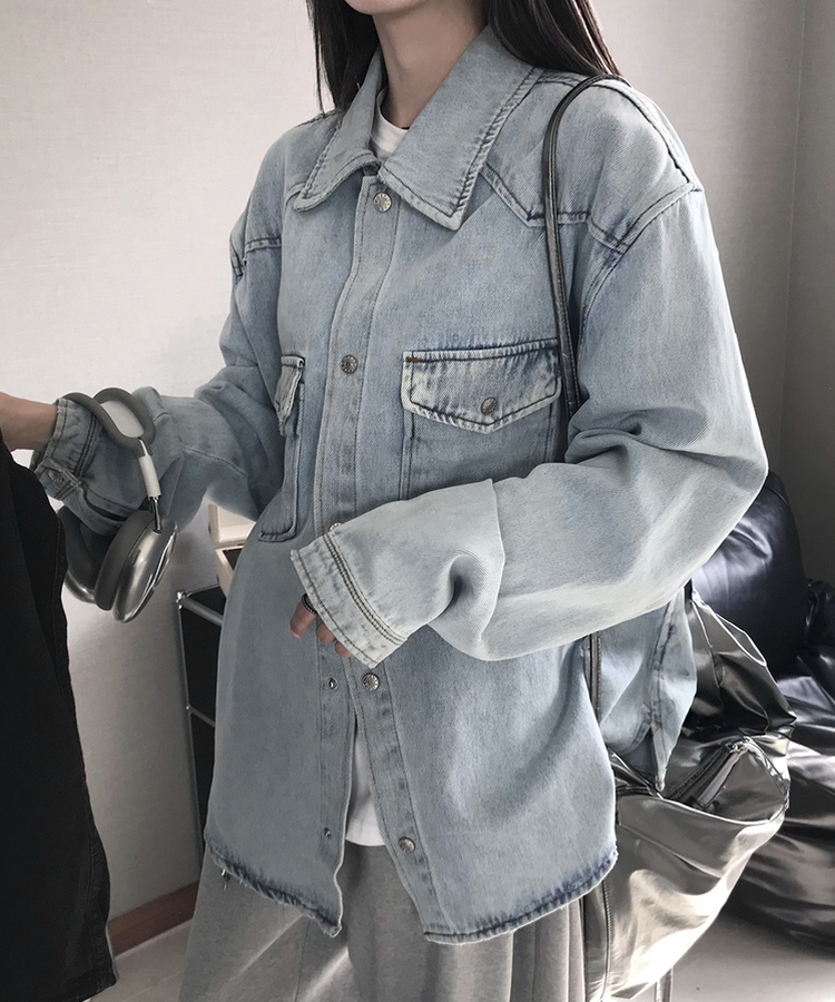 ウォッシングデニムジャケット LIGHT DENIM