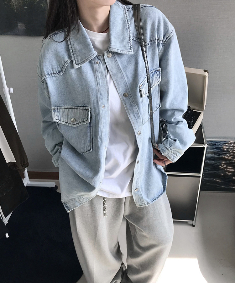 ウォッシングデニムジャケット LIGHT DENIM