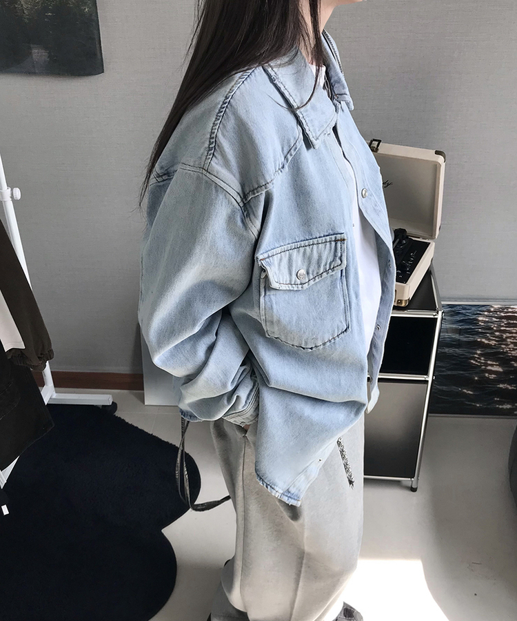 ウォッシングデニムジャケット LIGHT DENIM
