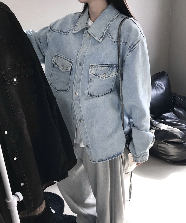 ウォッシングデニムジャケット LIGHT DENIM